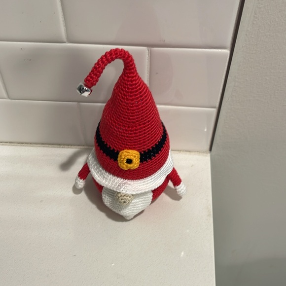 Handcrafted Santa Gnome Seasonal Christmas Crochet Decor Winter - Picture 4 of 12